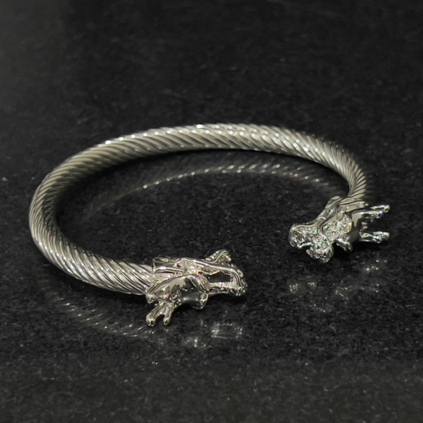 Dragon Silver Steel Bracelet for Men