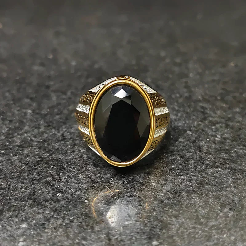 Silver Gold Oval Medusa