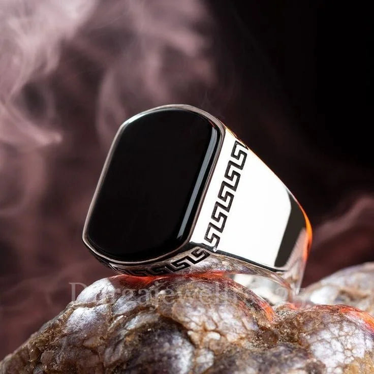 Silver Versace Medusa Ring